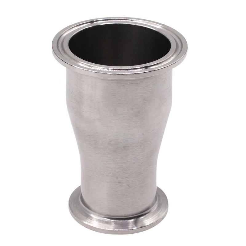 DERNORD Sanitary Fitting Reducer Fitting SUS304 Tri Clamp Ferrule Style 2" Tube OD to 1-1/2" Tube OD - Image 1